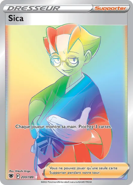 Sica, carte Pokémon ASR 200 — extension Astres Radieux