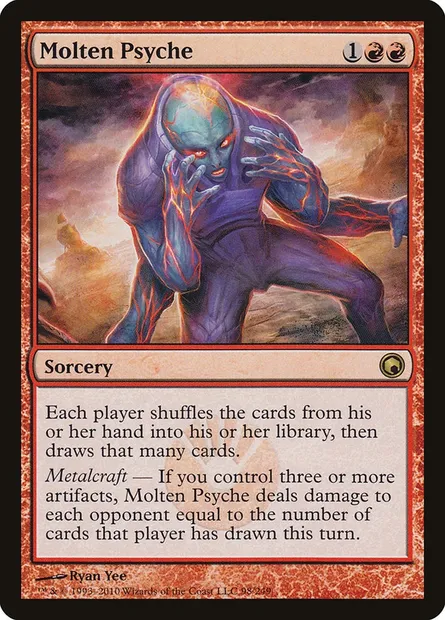 Molten Psyche, Magic card SOM 98 — Scars of Mirrodin set