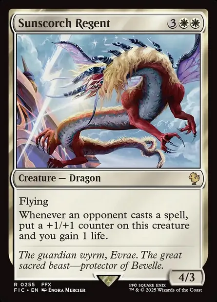 Sunscorch Regent, Magic card FIC 255 — Final Fantasy Commander set