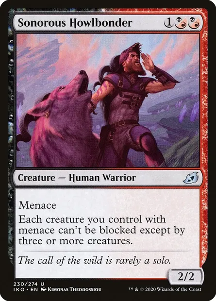 Sonorous Howlbonder, Magic card IKO 230 — Ikoria: Lair of Behemoths set