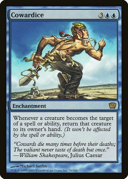 Cowardice, Magic card 9ED 70★ — Ninth Edition set