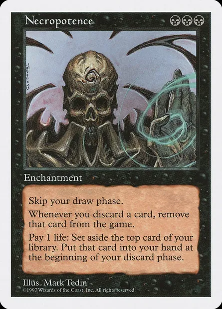 Nécropuissance, carte Magic 5ED 182 — extension Cinquième Edition