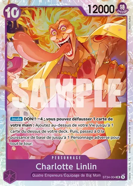 Charlotte Linlin, carte One Piece ST34-004 — extension VIOLET Charlotte Katakuri