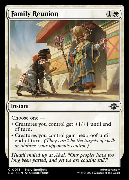 Family Reunion, Magic card LCI 13 — The Lost Caverns of Ixalan set