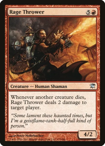 Rage Thrower, Magic card ISD 157 — Innistrad set