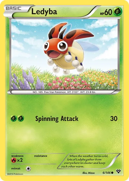 Ledyba, Pokémon card XY 6 — XY set