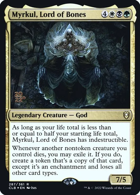 Myrkul, Lord of Bones, Magic card PCLB 287s — Battle for Baldur's Gate Promos set
