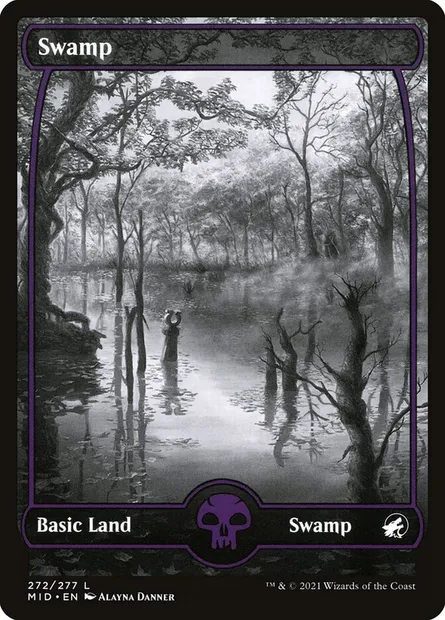 Marais, carte Magic MID 272 — extension Innistrad : chasse de minuit