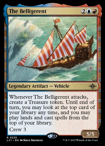 The Belligerent, Magic card PLCI 225p — The Lost Caverns of Ixalan Promos set