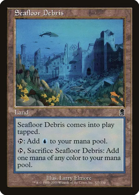 Seafloor Debris, Magic card ODY 325 — Odyssey set
