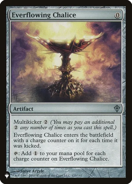 Everflowing Chalice, Magic card PLST WWK-123 — The List set