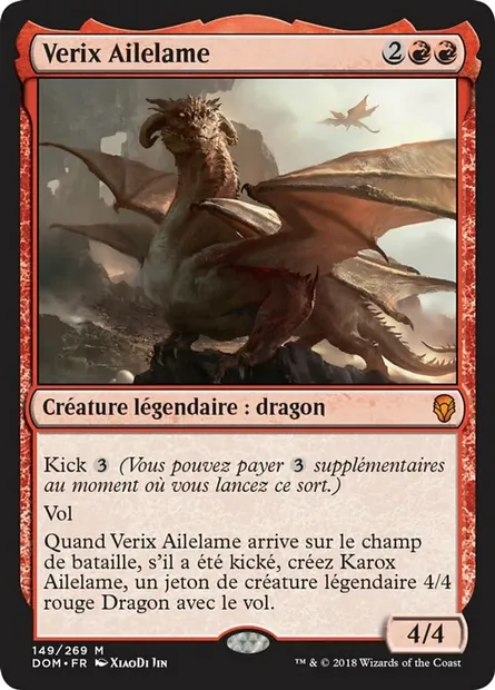 Verix Ailelame, carte Magic DOM 149 — extension Dominaria