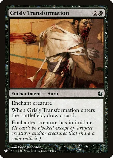 Grisly Transformation, Magic card PLST BNG-74 — The List set