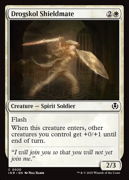 Drogskol Shieldmate, Magic card INR 20 — Innistrad Remastered set