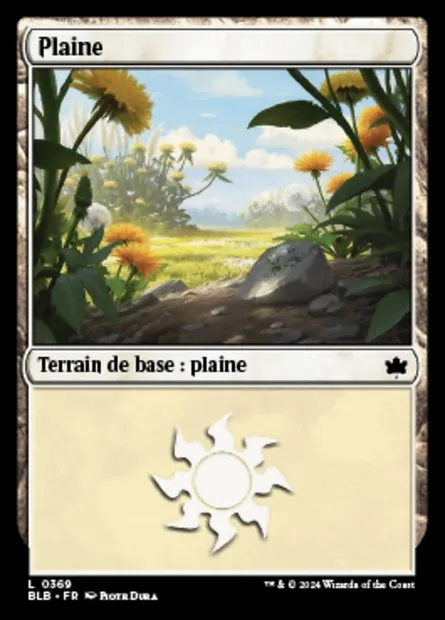 Plaine, carte Magic BLB 369 — extension Bloomburrow