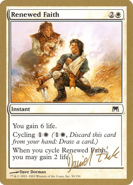 Foi renouvelée, carte Magic WC03 dz50 — extension World Championship Decks 2003
