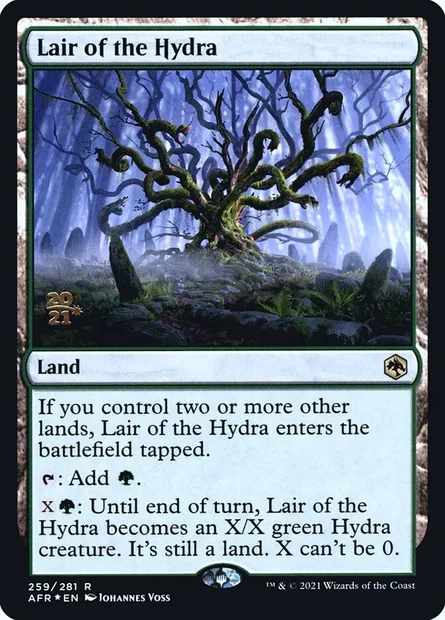 Lair of the Hydra, Magic card PAFR 259s — Adventures in the Forgotten Realms Promos set