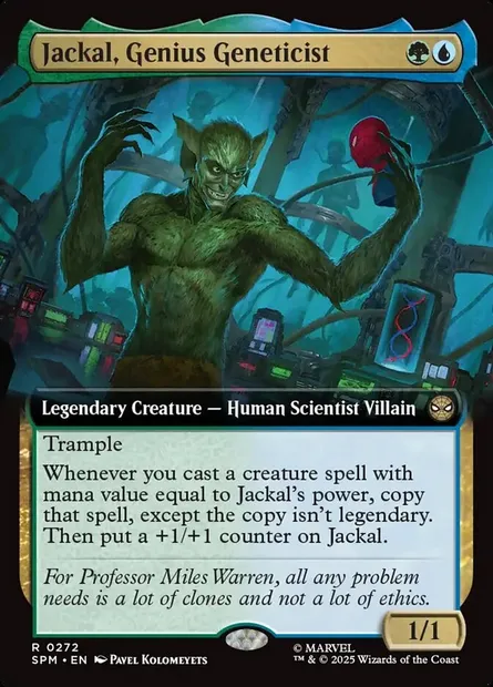 Jackal, Genius Geneticist, Magic card SPM 272 — Marvel's Spider-Man set