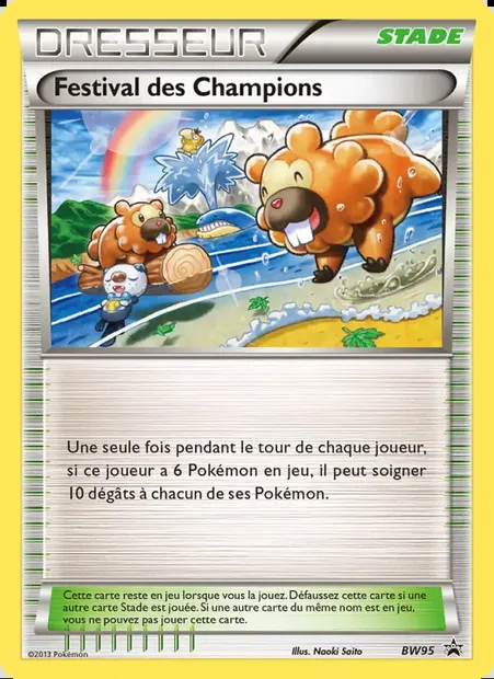 Festival des Champions, carte Pokémon BW 95 — extension Promo BW