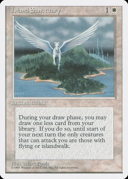 Island Sanctuary, Magic card 4ED 31 — Fourth Edition set