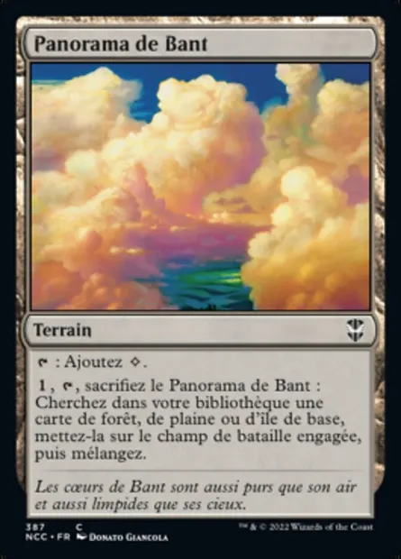 Panorama de Bant, carte Magic NCC 387 — extension New Capenna Commander
