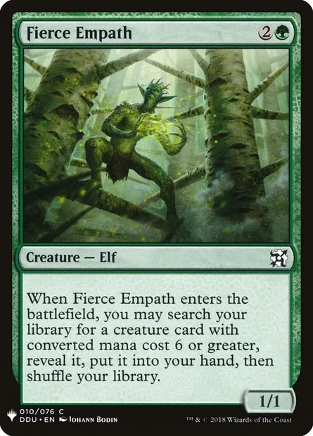 Fierce Empath, Magic card PLST DDU-10 — The List set
