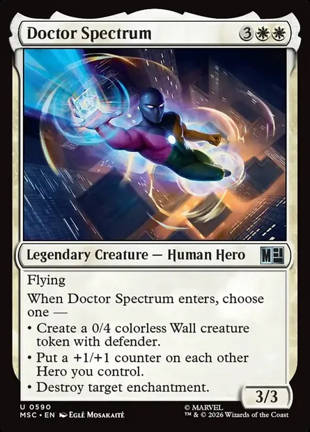 Doctor Spectrum, Magic card MSC 590 — Marvel Super Heroes Commander set