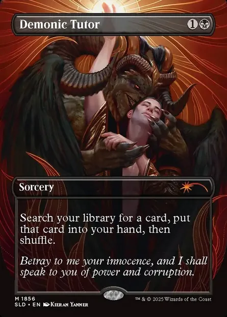 Demonic Tutor, Magic card SLD 1856 — Secret Lair Drop set