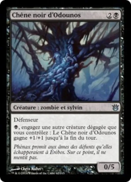 Chêne noir d'Odounos, carte Magic BNG 62 — extension Créations divines