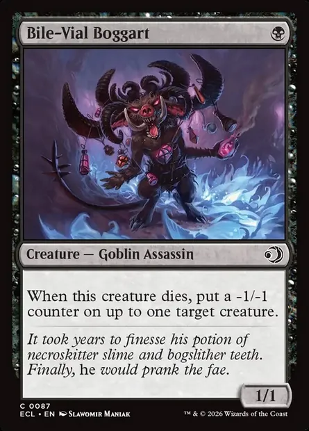 Bile-Vial Boggart, Magic card ECL 87 — Lorwyn Eclipsed set