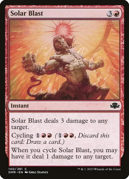 Solar Blast, Magic card DMR 140 — Dominaria Remastered set