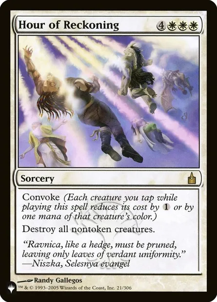 Heure du Jugement, carte Magic PLST RAV-21 — extension The List
