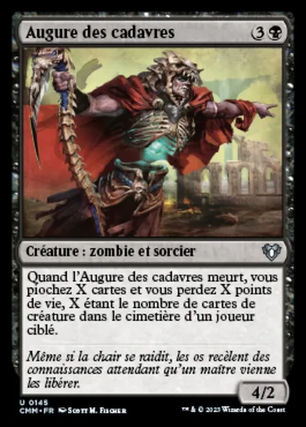Augure des cadavres, carte Magic CMM 145 — extension Commander Masters