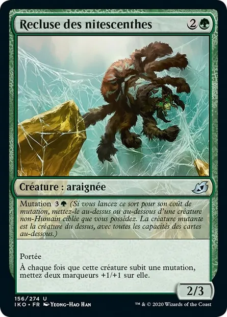Recluse des nitescenthes, carte Magic IKO 156 — extension Ikoria: Lair of Behemoths
