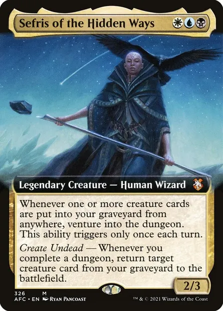 Sefris of the Hidden Ways, Magic card AFC 326 — Forgotten Realms Commander set