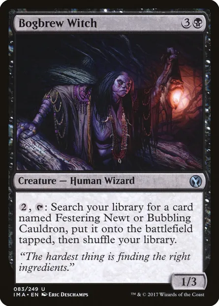Envoûteuse cloaquebouillon, carte Magic IMA 83 — extension Iconic Masters