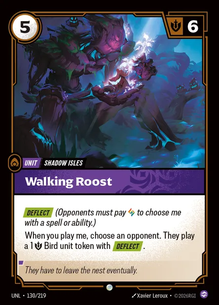 Walking Roost, Riftbound card UNL 130 — Unleashed set