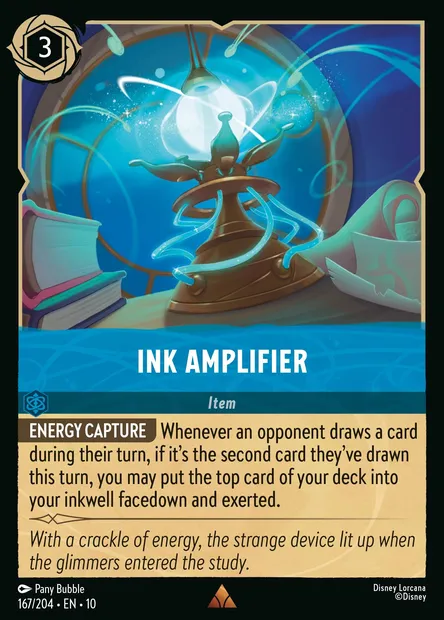 Ink Amplifier, Disney Lorcana card CH10-167 — Whispers in the Well set