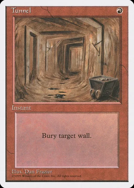 Tunnel, carte Magic 4ED 227 — extension Quatrième Edition