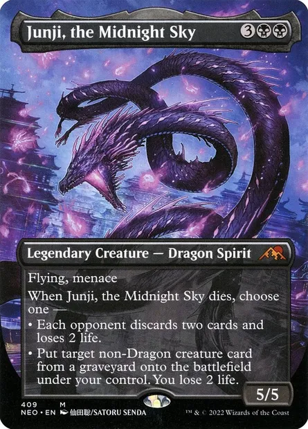 Junji, the Midnight Sky, Magic card NEO 409 — Kamigawa: Neon Dynasty set
