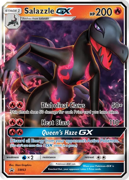 Malamandre GX, carte Pokémon SM 63 — extension Promo SM