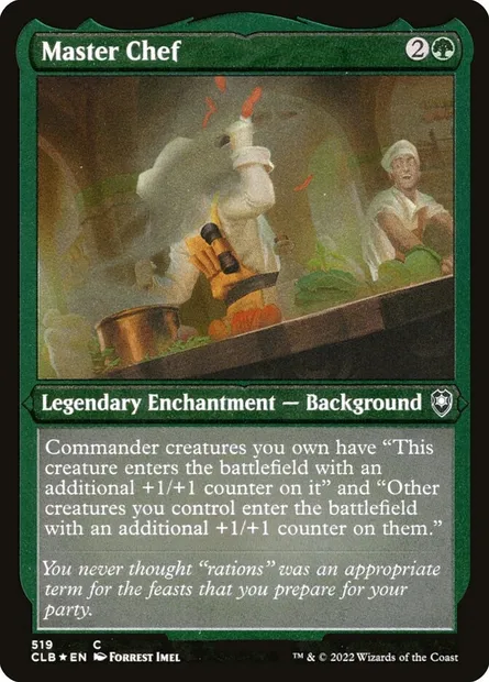 Master Chef, Magic card CLB 519 — Commander Legends: Battle for Baldur's Gate set