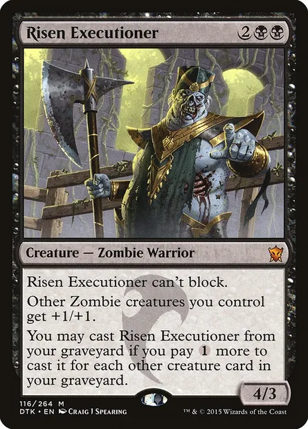 Risen Executioner, Magic card DTK 116 — Dragons of Tarkir set