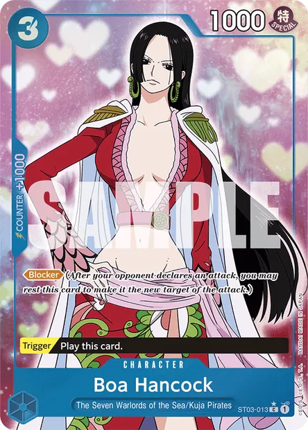 Boa Hancock, One Piece card ST03-013 — The Seven Warlords of the Sea set