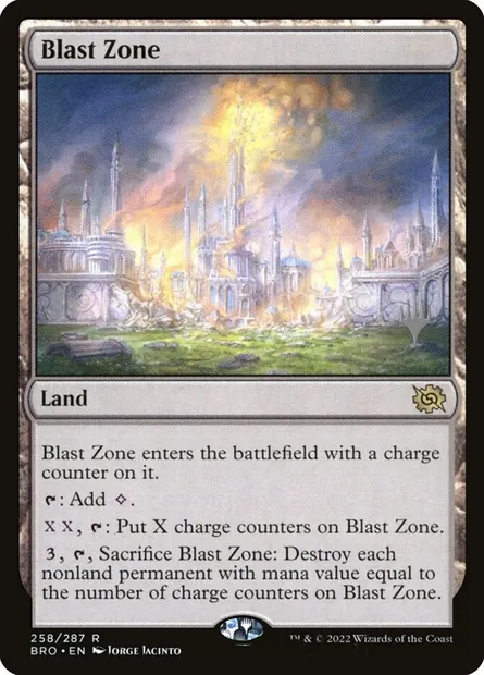 Blast Zone, Magic card PBRO 258p — The Brothers' War Promos set