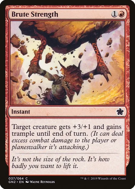 Force brutale, carte Magic GN2 37 — extension Game Night 2019
