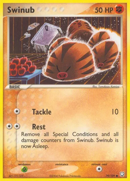 Swinub, Pokémon card TRR 79 — Team Rocket Returns set