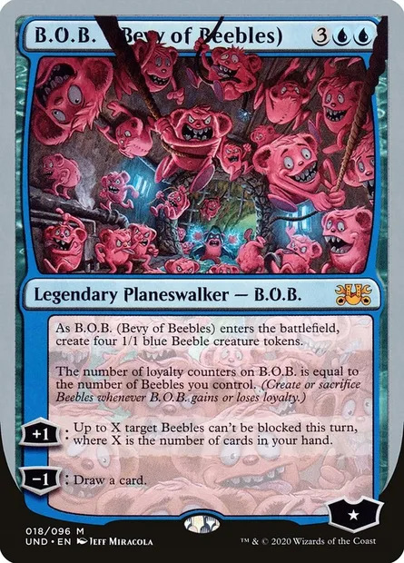 B.O.B. (Bevy of Beebles), carte Magic UND 18 — extension Unsanctioned
