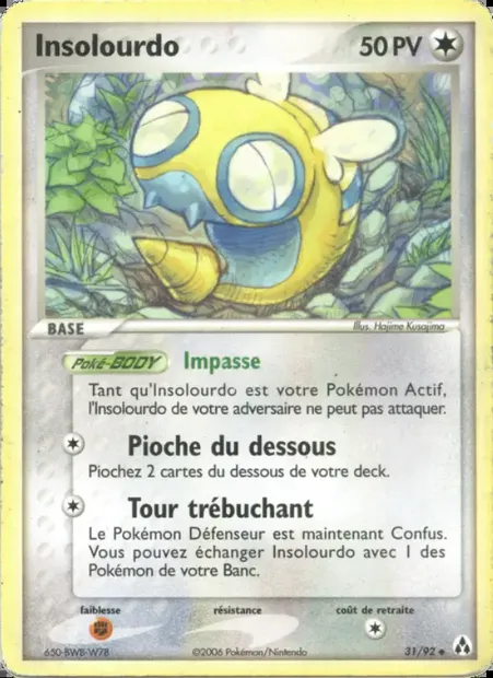 Insolourdo, carte Pokémon LM 31 — extension EX Créateurs de légendes