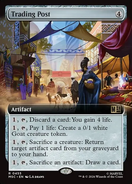 Trading Post, Magic card MSC 455 — Marvel Super Heroes Commander set